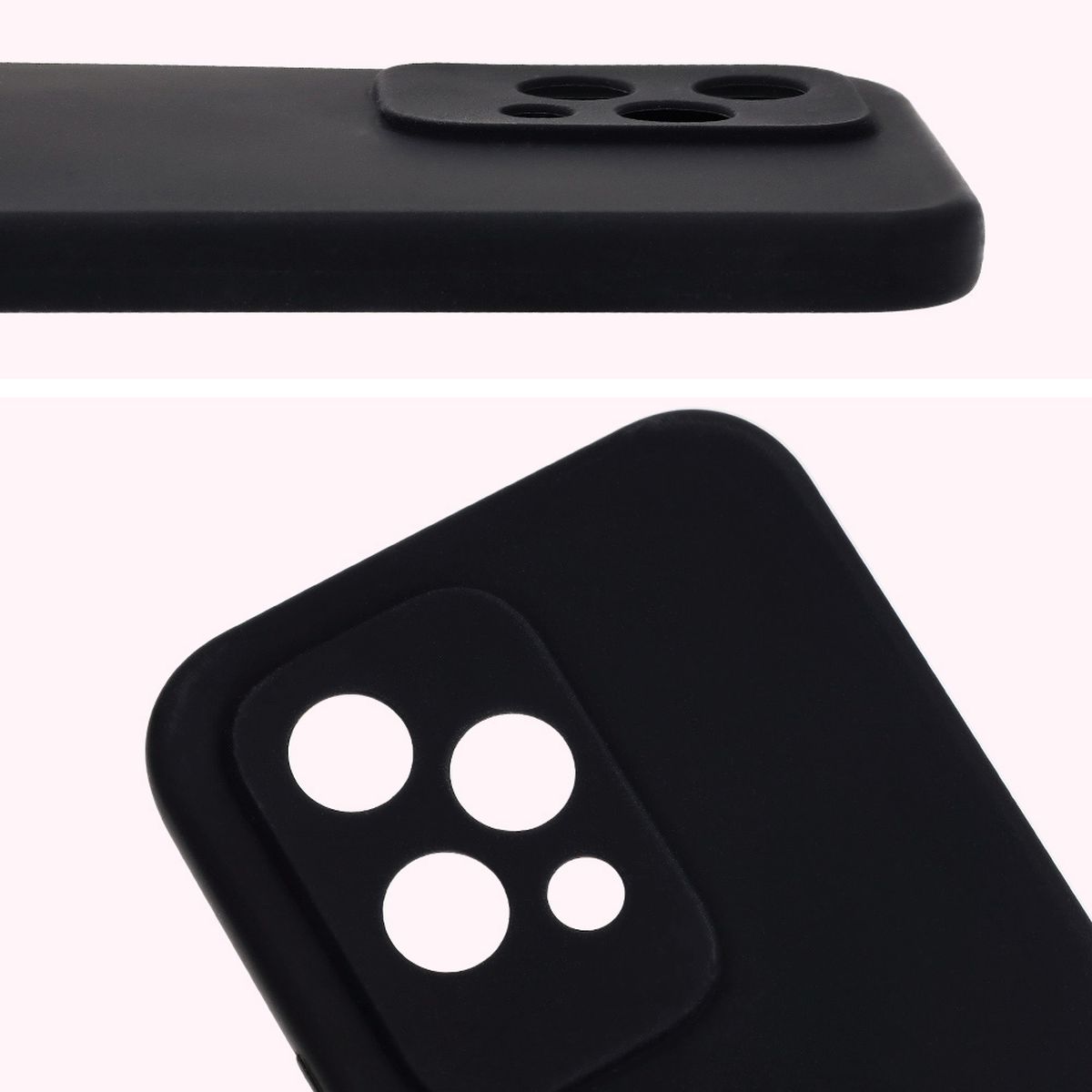Close-up of lens cutouts in Bizon Soft Case