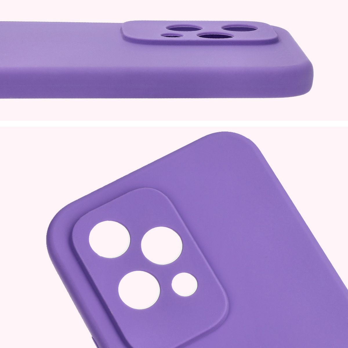 Close-up of lens cutouts in Bizon Soft Case