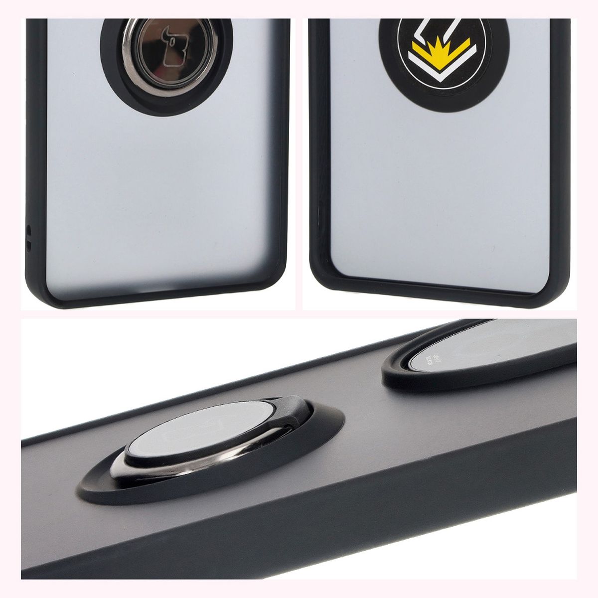 Eigenschaften der Bizon Case Hybrid Ring: rutschfester Rahmen und mattes Design