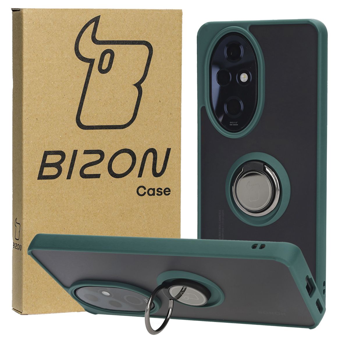 Finger Holder Case Bizon Case Hybrid Ring for Honor 200 Pro