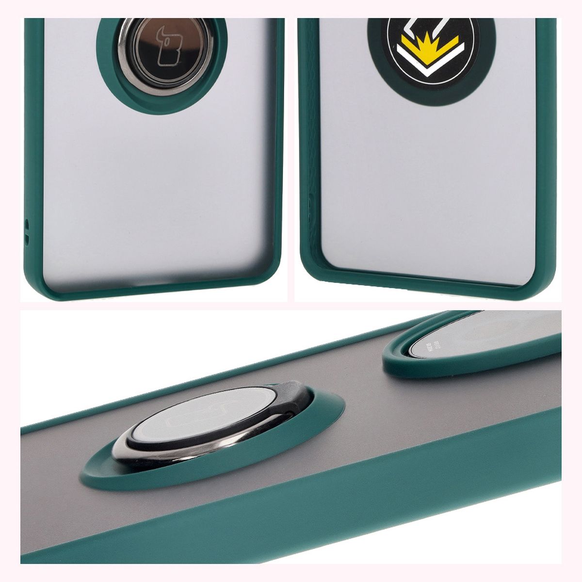 Features of Bizon Case Hybrid Ring: non-slip frame and matte design