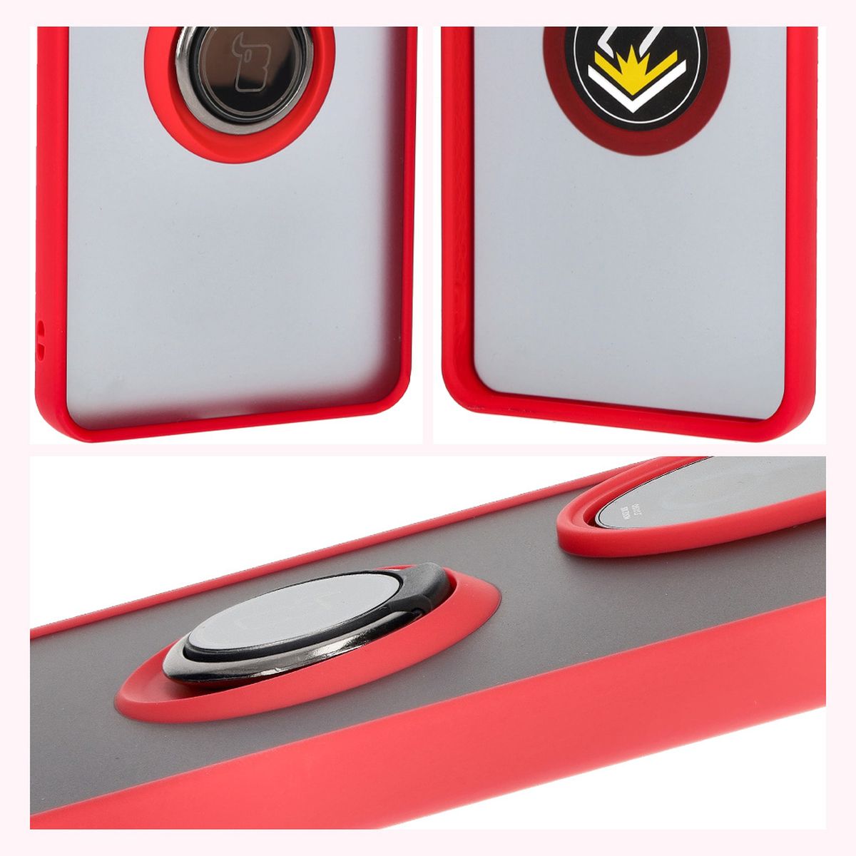 Właściwości Bizon Case Hybrid Ring: antypoślizgowa ramka i matowy design