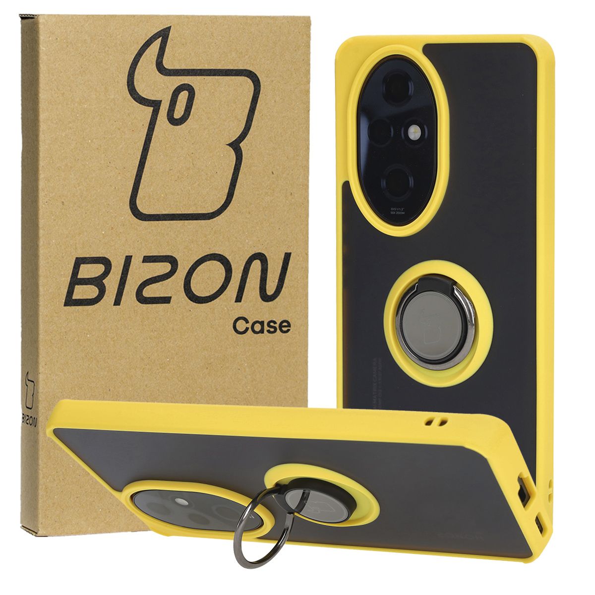 Fingerhalter-Hülle Bizon Case Hybrid Ring für Honor 200 Pro