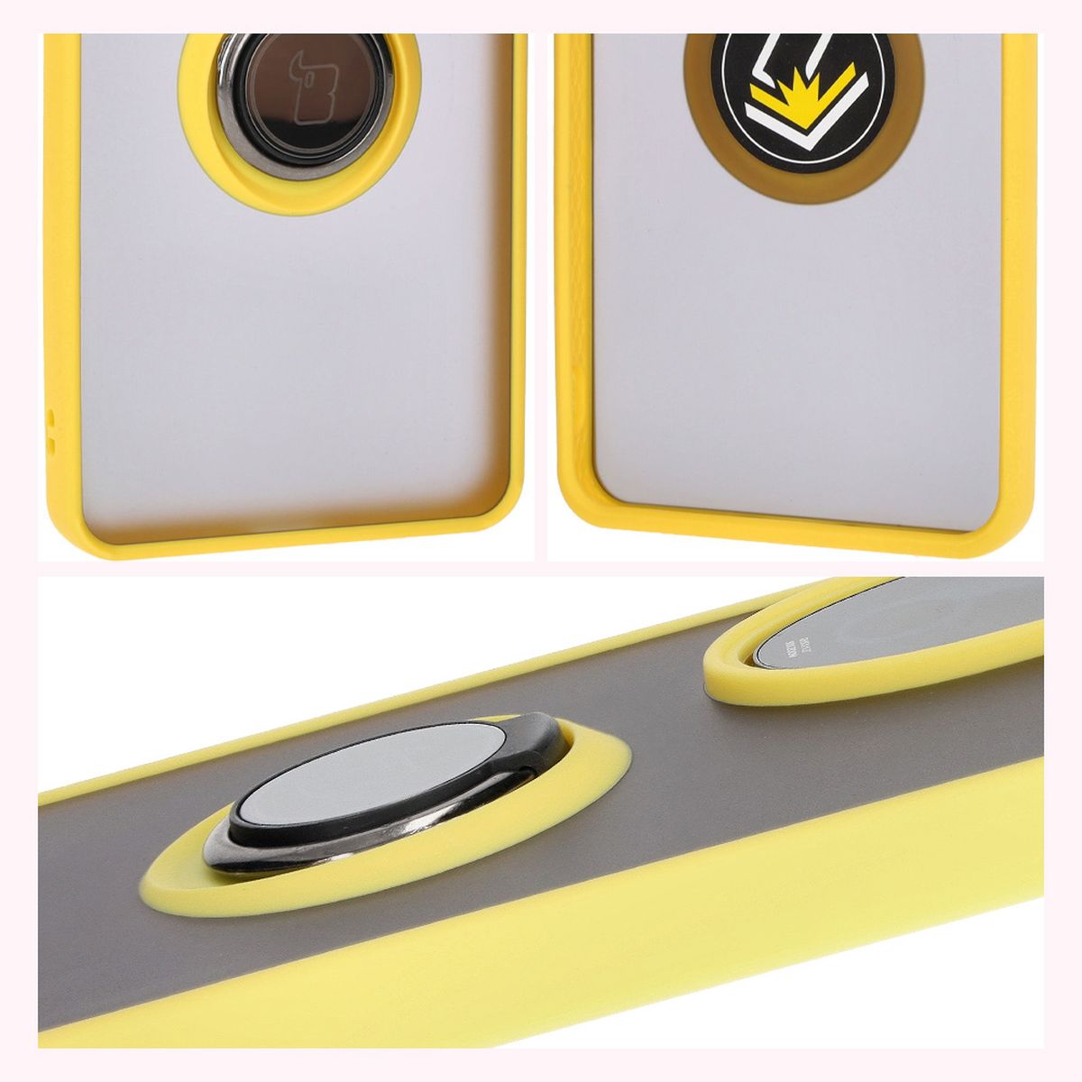 Eigenschaften der Bizon Case Hybrid Ring: rutschfester Rahmen und mattes Design