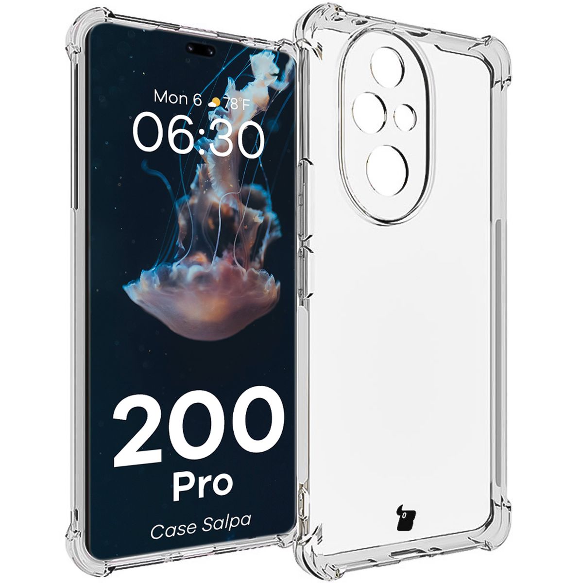 Transparent Bizon Case Salpa for Honor 200 Pro