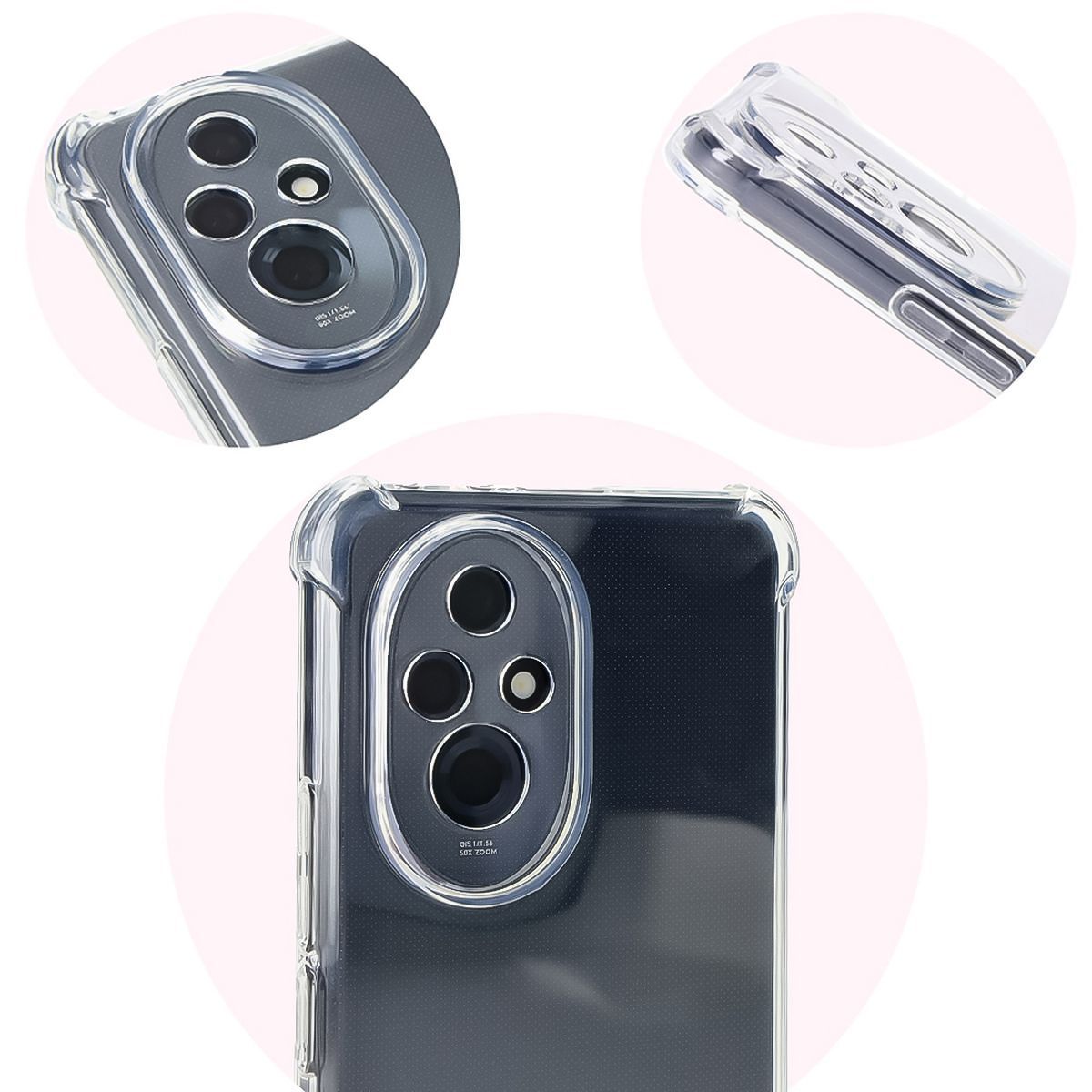 Reinforced corners, raised edges over the screen, and dotted structure in Bizon Case Salpa