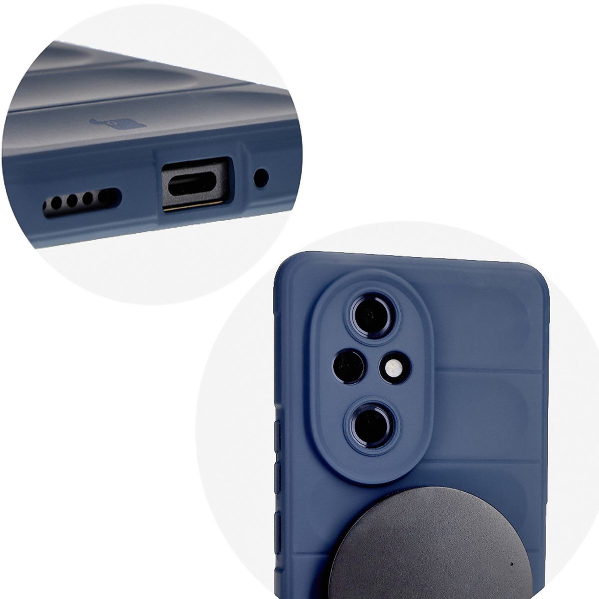 Präzise Ausschnitte und Kompatibilität mit induktivem Laden im Etui Bizon Case Tur