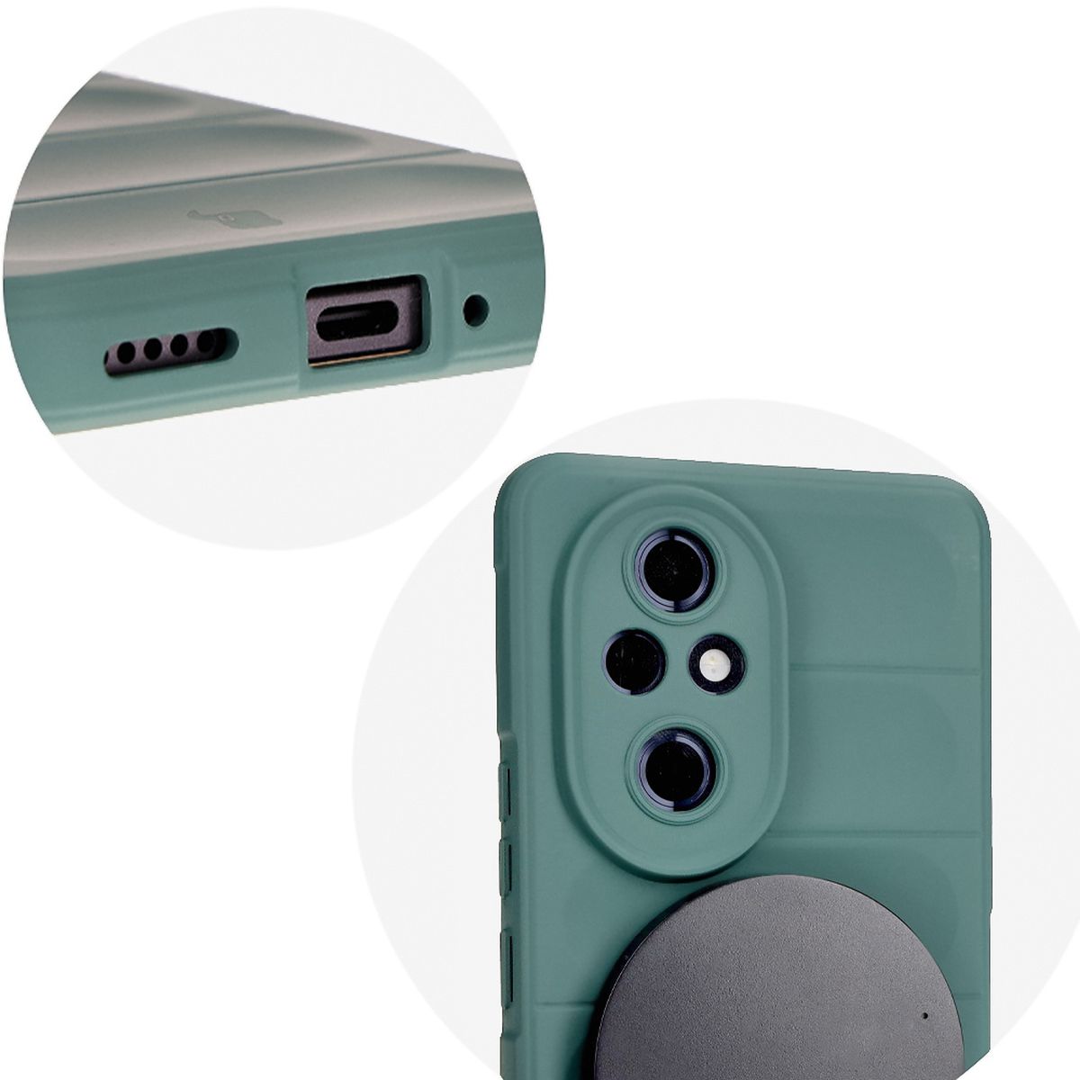 Decupaje precise și compatibilitate cu încărcarea wireless în husa Bizon Case Tur