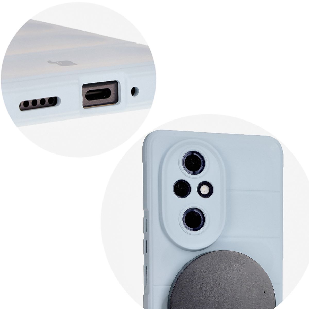 Decupaje precise și compatibilitate cu încărcarea wireless în husa Bizon Case Tur