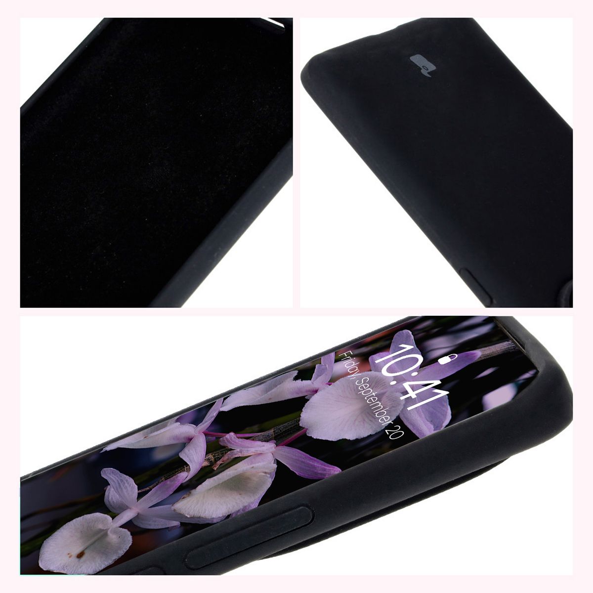 Bizon Soft Case construction: integrated covers, raised edges, and microfiber lining