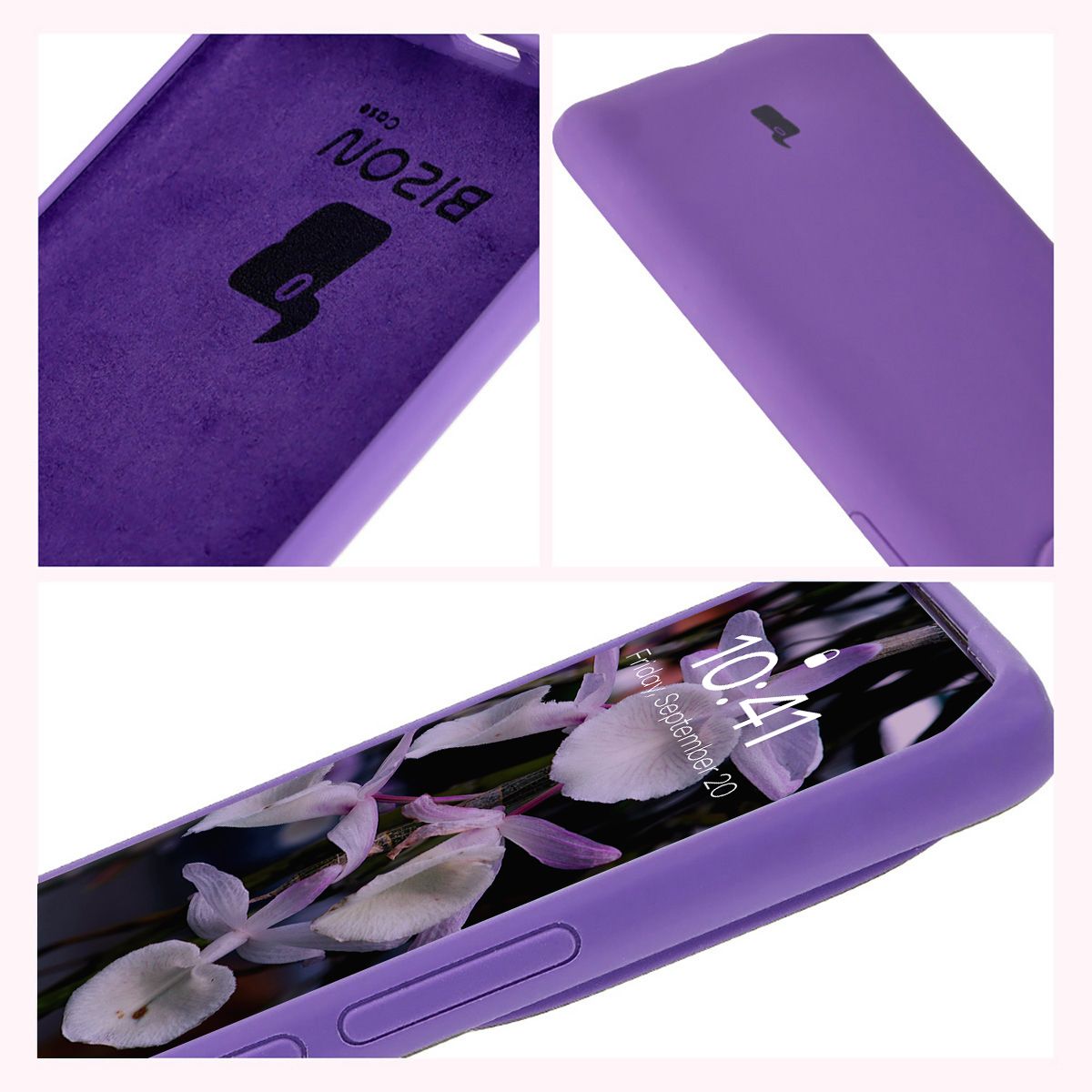 Bizon Soft Case construction: integrated covers, raised edges, and microfiber padding