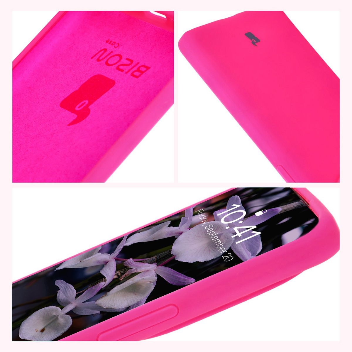 Bizon Soft Case construction: integrated covers, raised edges, and microfiber padding