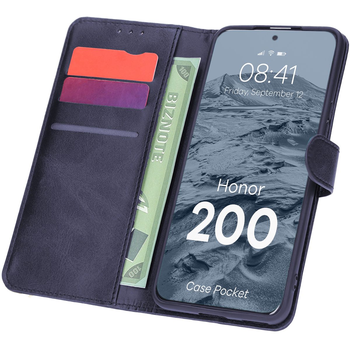 Etui mit Klappe Bizon Case Pocket für Honor 200