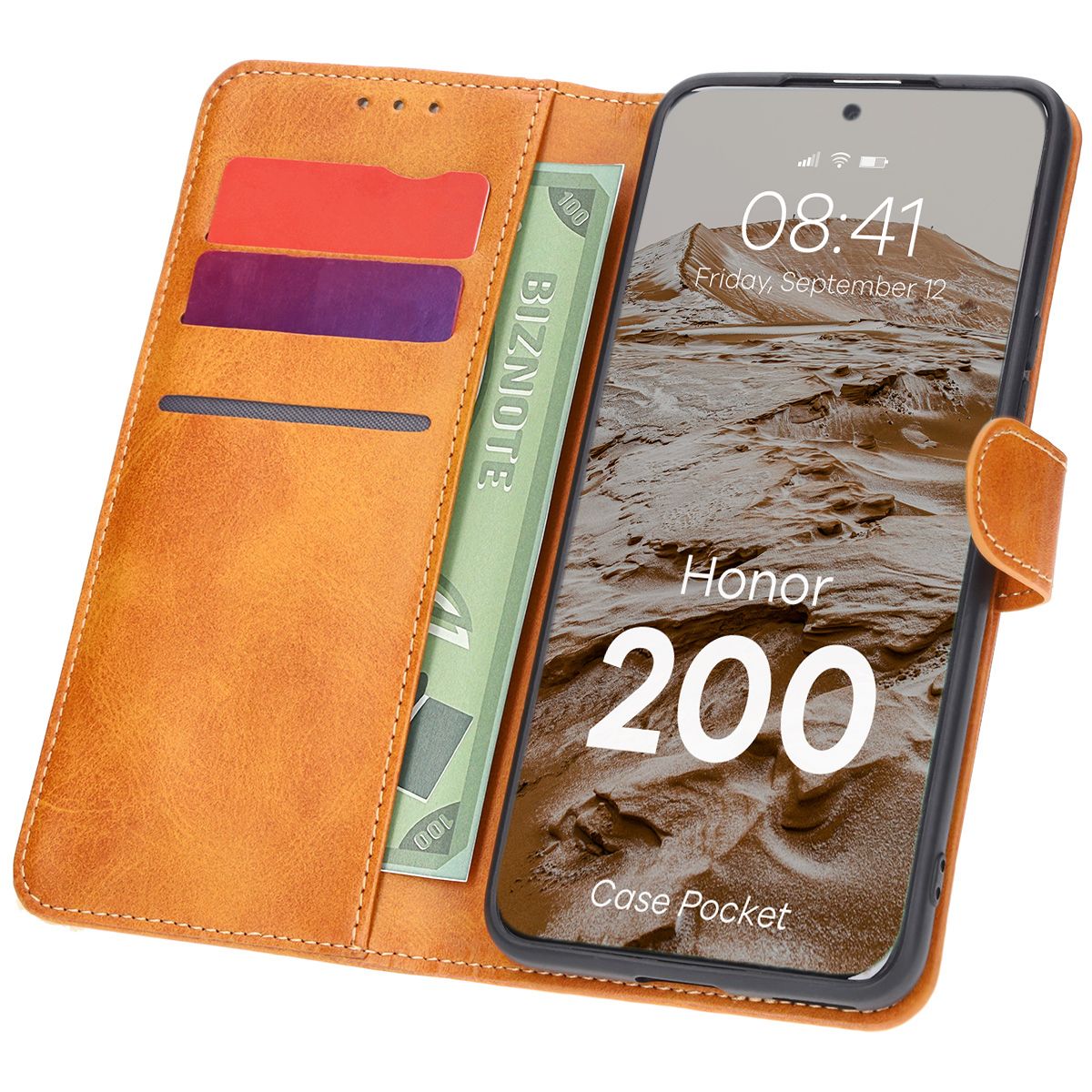 Klapphülle Bizon Case Pocket für Honor 200