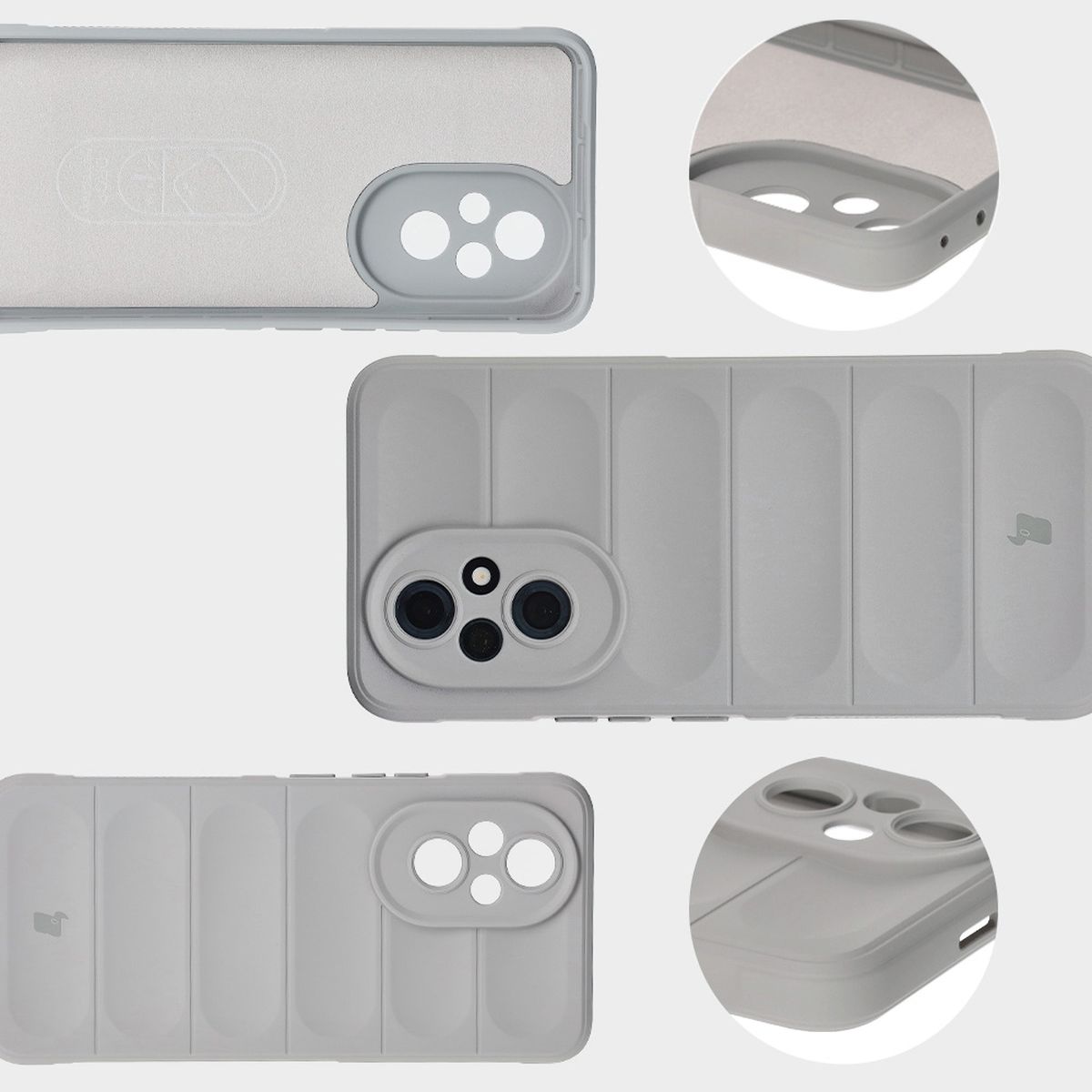 Mikrofaser-Innenausstattung, Vertiefungen auf der Rückseite und verstärkte Ecken im Bizon Case Tur Etui