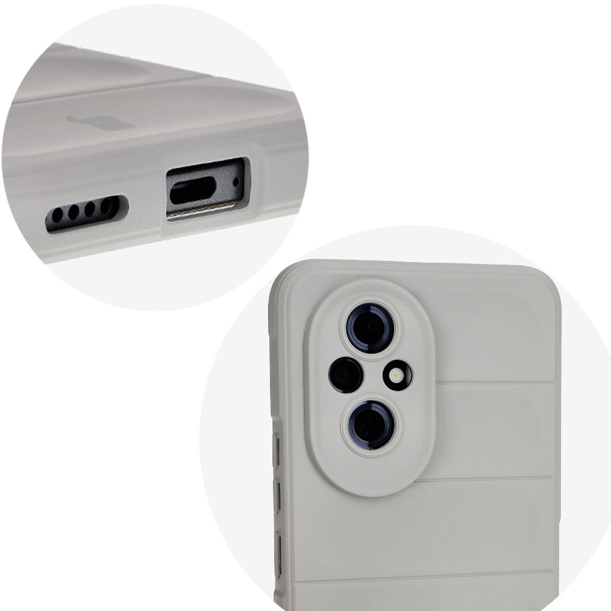 Präzise Ausschnitte und Kompatibilität mit induktivem Laden im Bizon Case Tur Etui