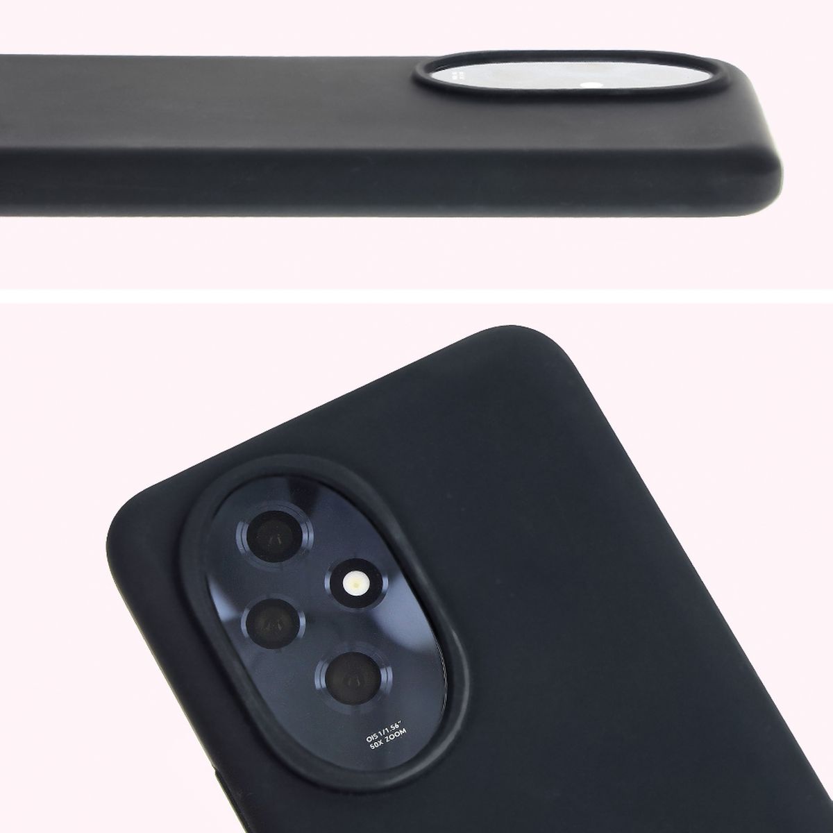 Close-up of the lens cutout in Bizon Soft Case