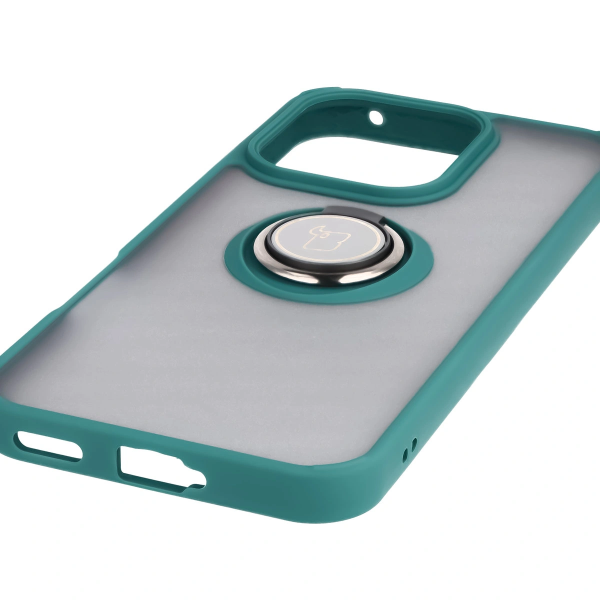 Precyzyjne wycięcia, zintegrowane osłony oraz wycięcie na smyczkę w etui Bizon Case Hybrid Ring do Honor 400 Lite 5G