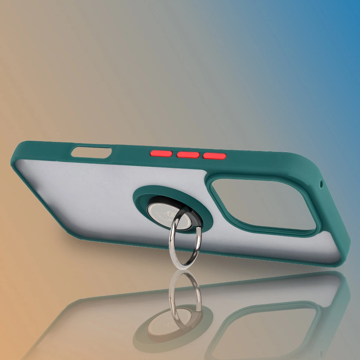 Uchwyt jako podstawka w etui Bizon Hybrid Ring do Honor 400 Lite 5G