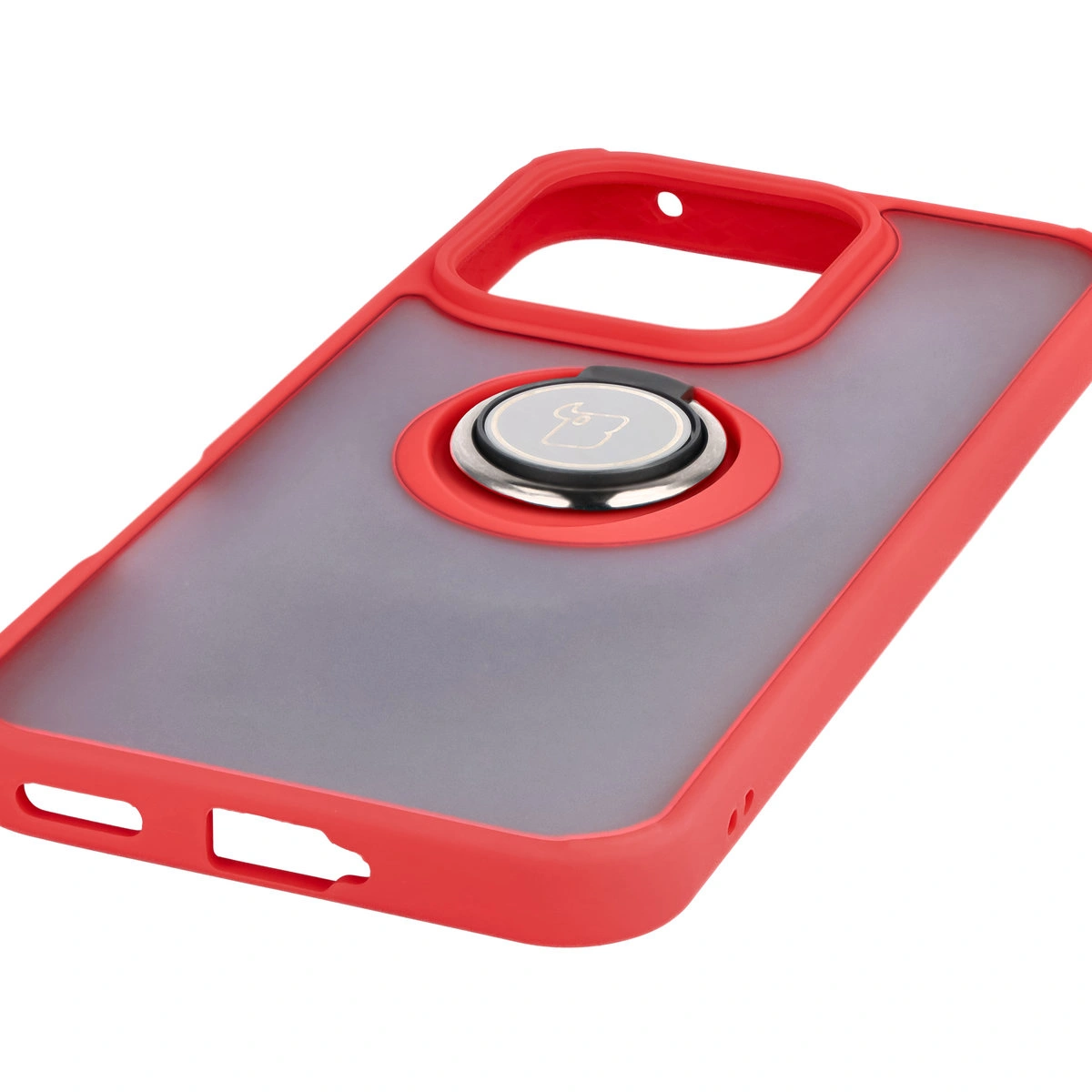 Precyzyjne wycięcia, zintegrowane osłony oraz wycięcie na smyczkę w etui Bizon Case Hybrid Ring do Honor 400 Lite 5G