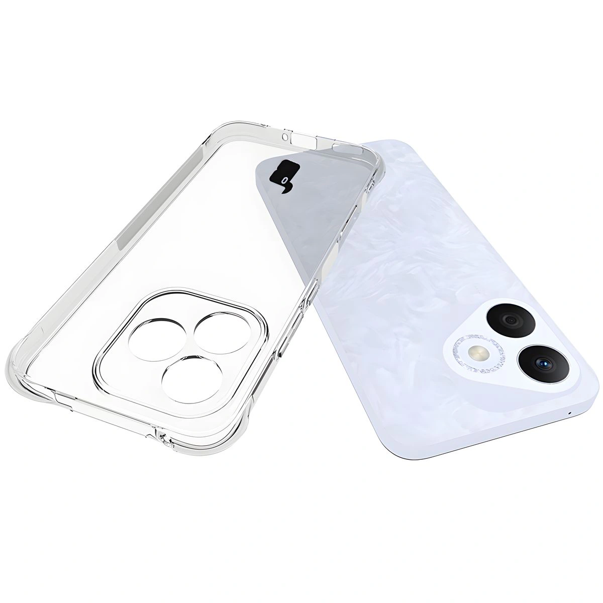 Dedizierte Ausschnitte und erhöhte Kanten der Kamera in der Bizon Case Salpa Hülle für Honor 400 Lite 5G