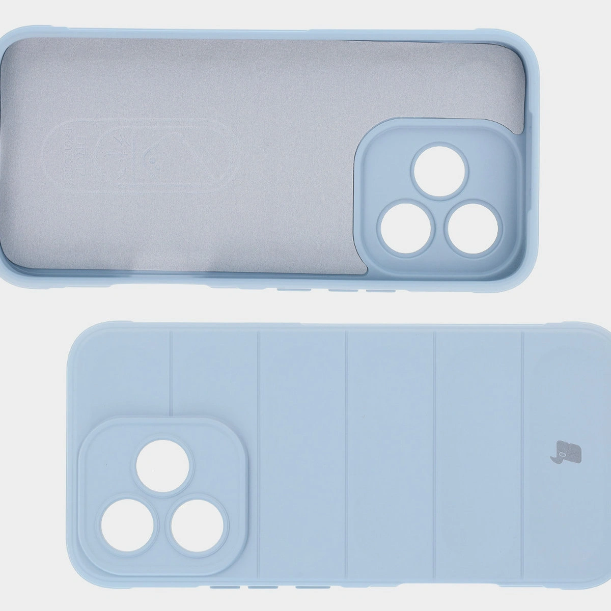 Mikrofaser-Futter, Vertiefungen auf der Rückseite und verstärkte Ecken im Bizon Case Tur für Honor 400 Lite 5G