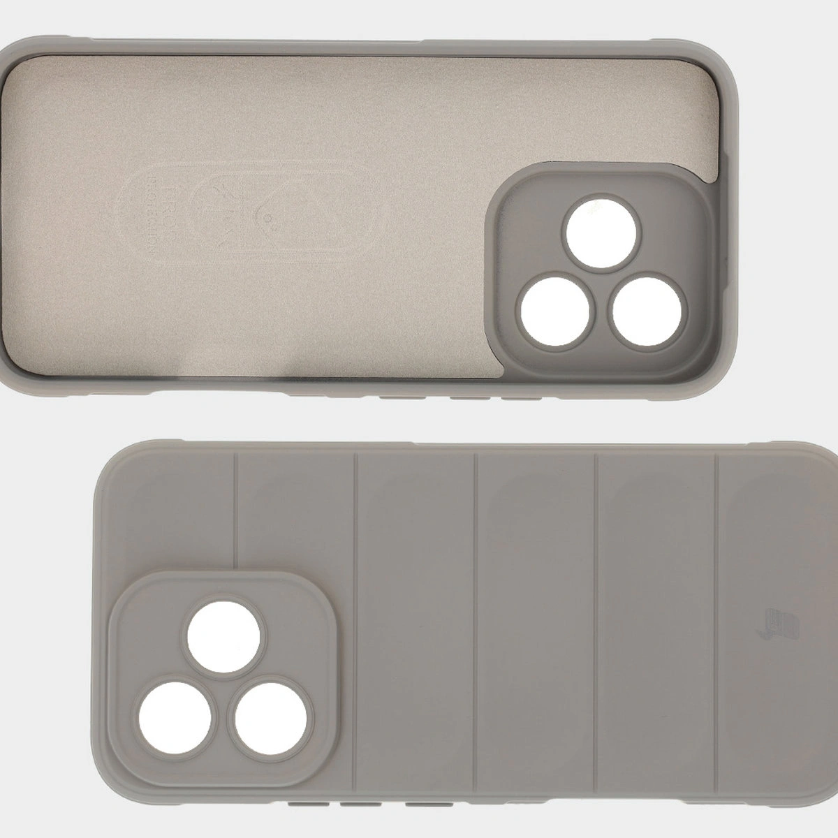 Microfiber lining, grooves on the back, and reinforced corners in the Bison Case Tur for Honor 400 Lite 5G