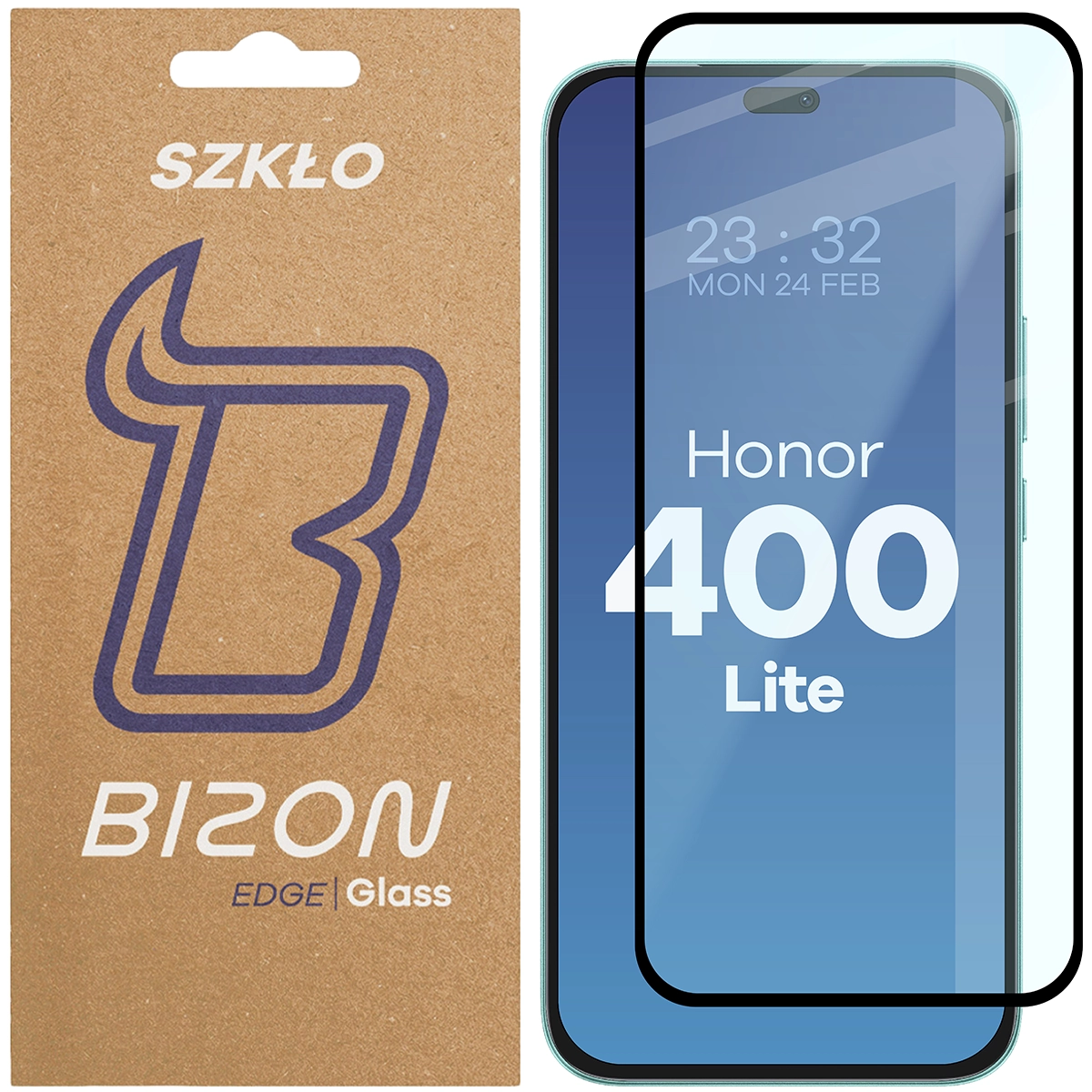 Szkło hartowane Bizon Glass Edge 2 do Honor 400 Lite 5G, czarna ramka