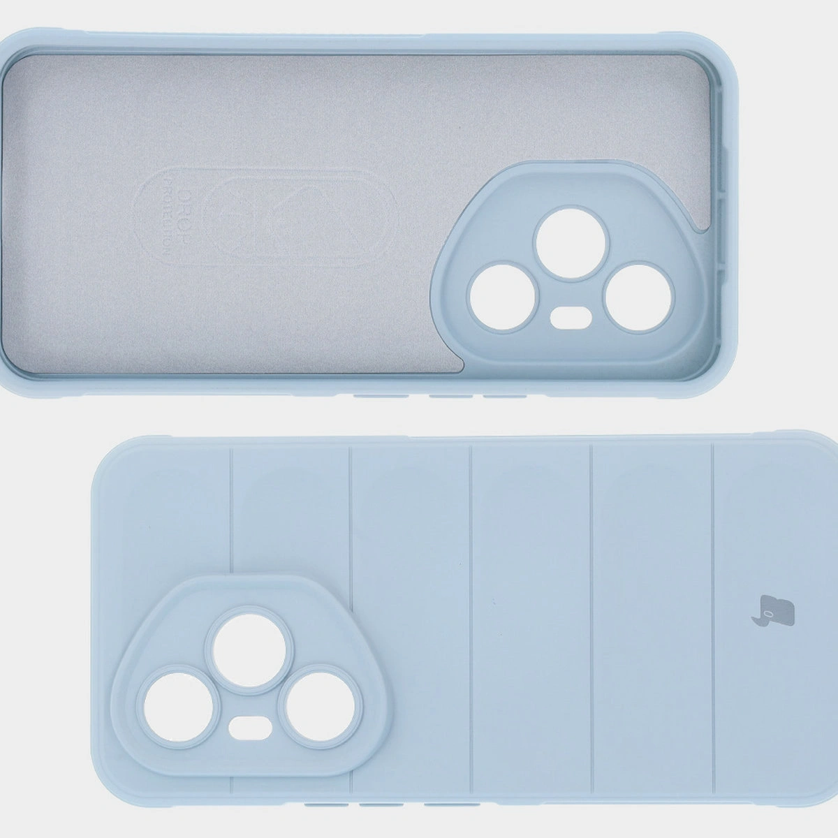 Wyściółka z mikrofibry, wyżłobienia na pleckach i wzmocnione narożniki w etui Bizon Case Tur do Honor 400 Pro 5G