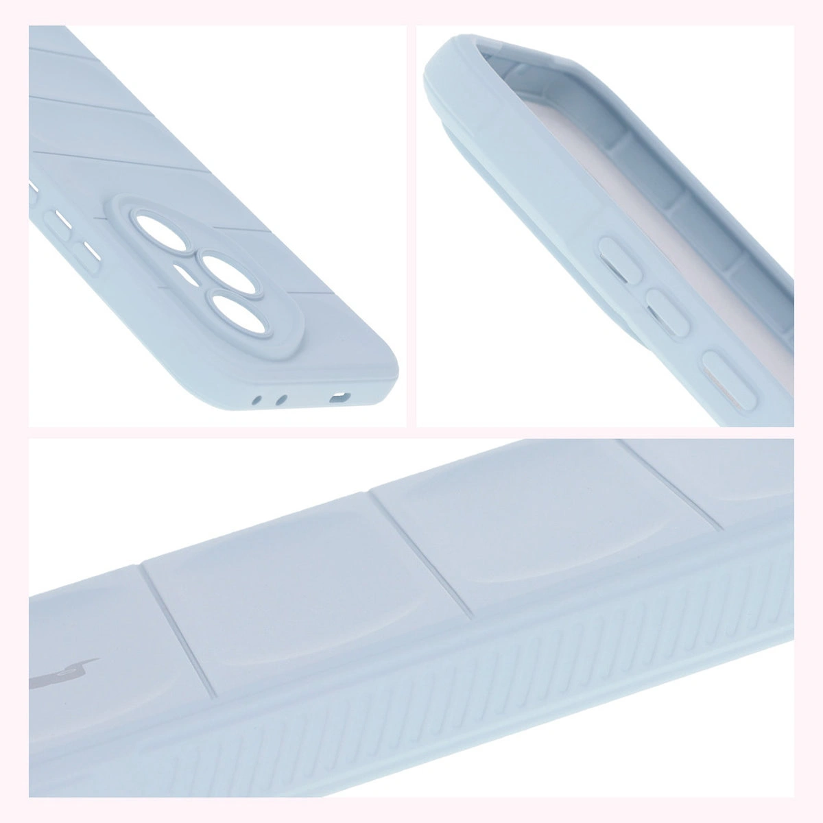 Teksturowane boki i podwyższone krawędzie ekranu i aparatu w etui Bizon Case Tur do Honor 400 Pro 5G