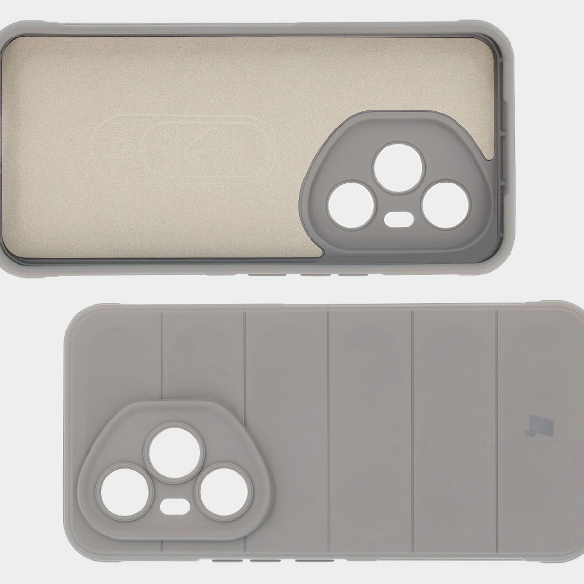 Wyściółka z mikrofibry, wyżłobienia na pleckach i wzmocnione narożniki w etui Bizon Case Tur do Honor 400 Pro 5G