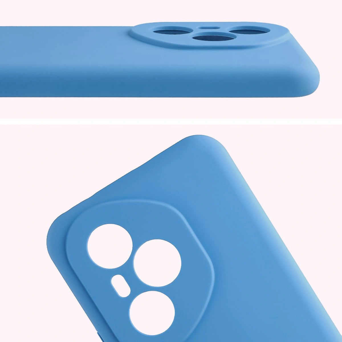 Close-up of lens cutouts in Bison Soft Case for Honor 400 Pro 5G