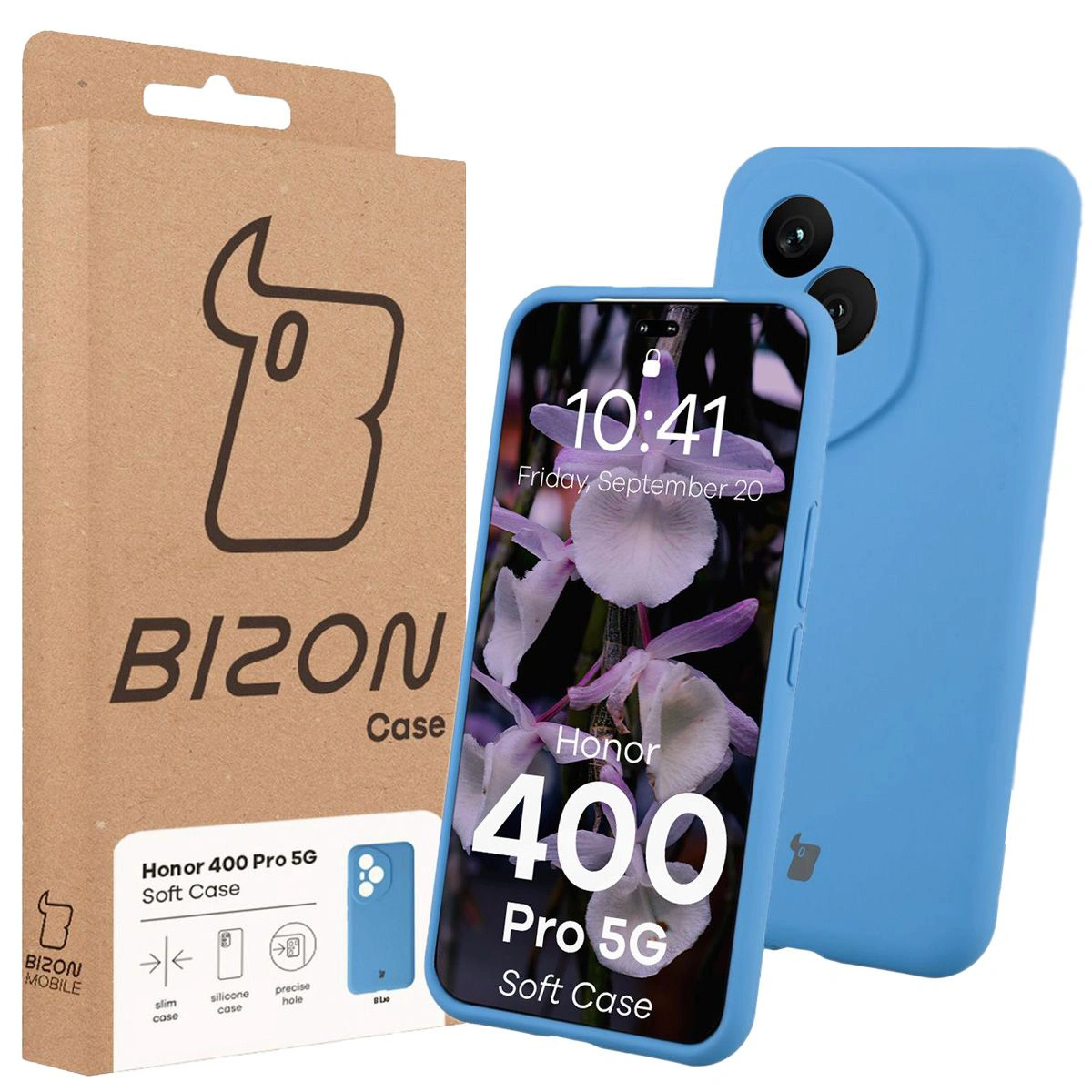 Front of the Bison Case box with a dedicated label for Honor 400 Pro 5G