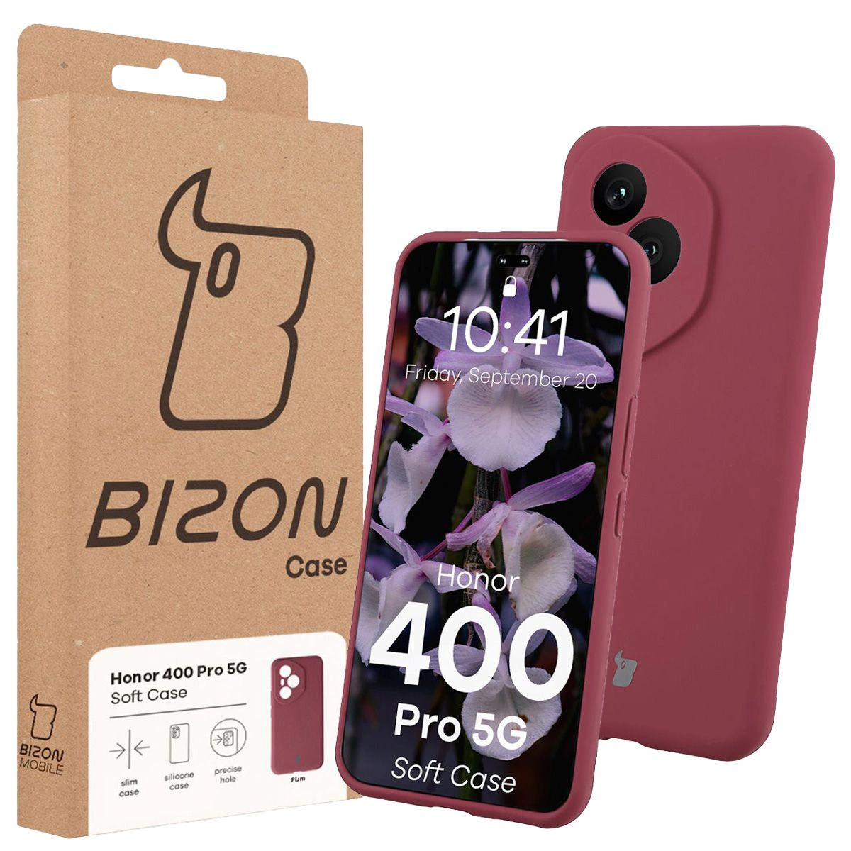 Front of the Bison Case box with a dedicated label for Honor 400 Pro 5G