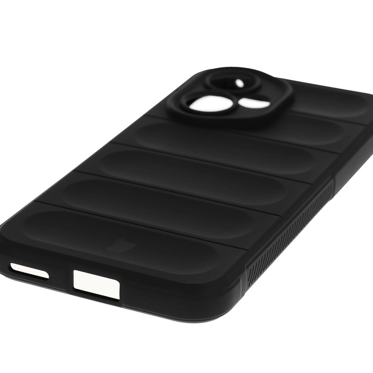 Precyzyjne wycięcia i kompatybilność z ładowaniem indukcyjnym w etui Bizon Case Tur do Honor 400 5G