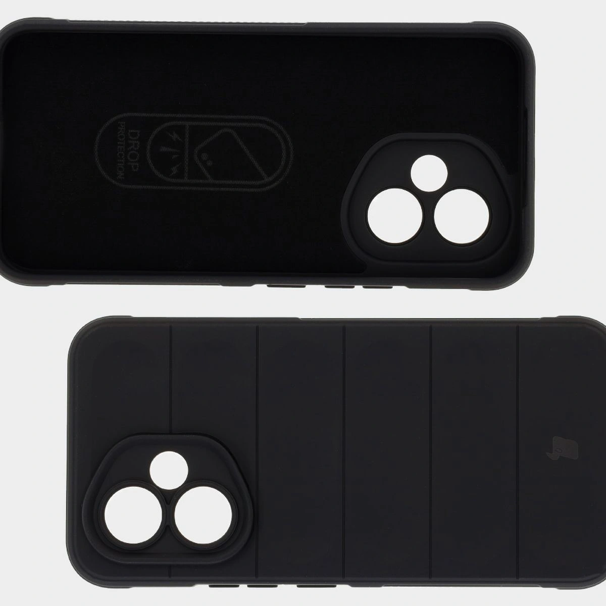 Wyściółka z mikrofibry, wyżłobienia na pleckach i wzmocnione narożniki w etui Bizon Case Tur do Honor 400 5G