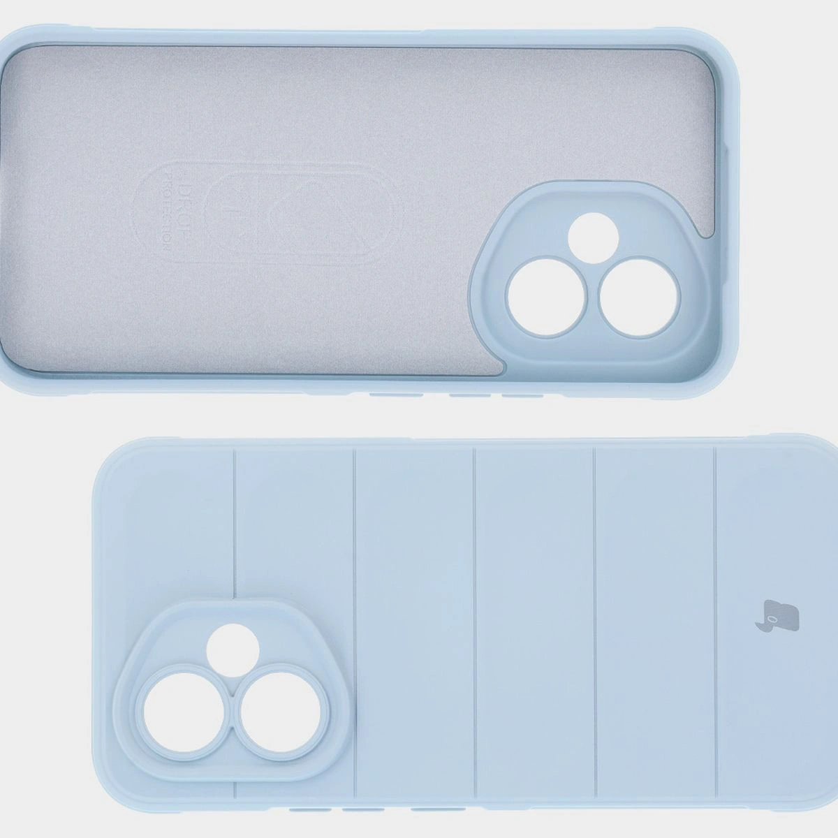 Wyściółka z mikrofibry, wyżłobienia na pleckach i wzmocnione narożniki w etui Bizon Case Tur do Honor 400 5G