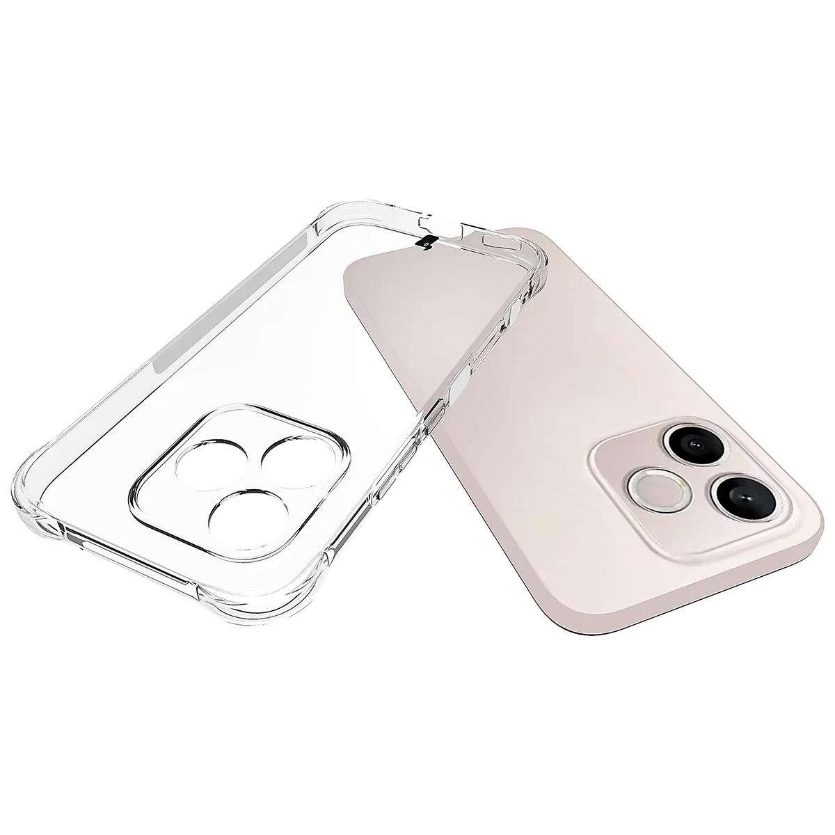 Dedicated cutouts and raised edges for the camera in the Bizon Case Salpa for Honor 600 Lite 5G