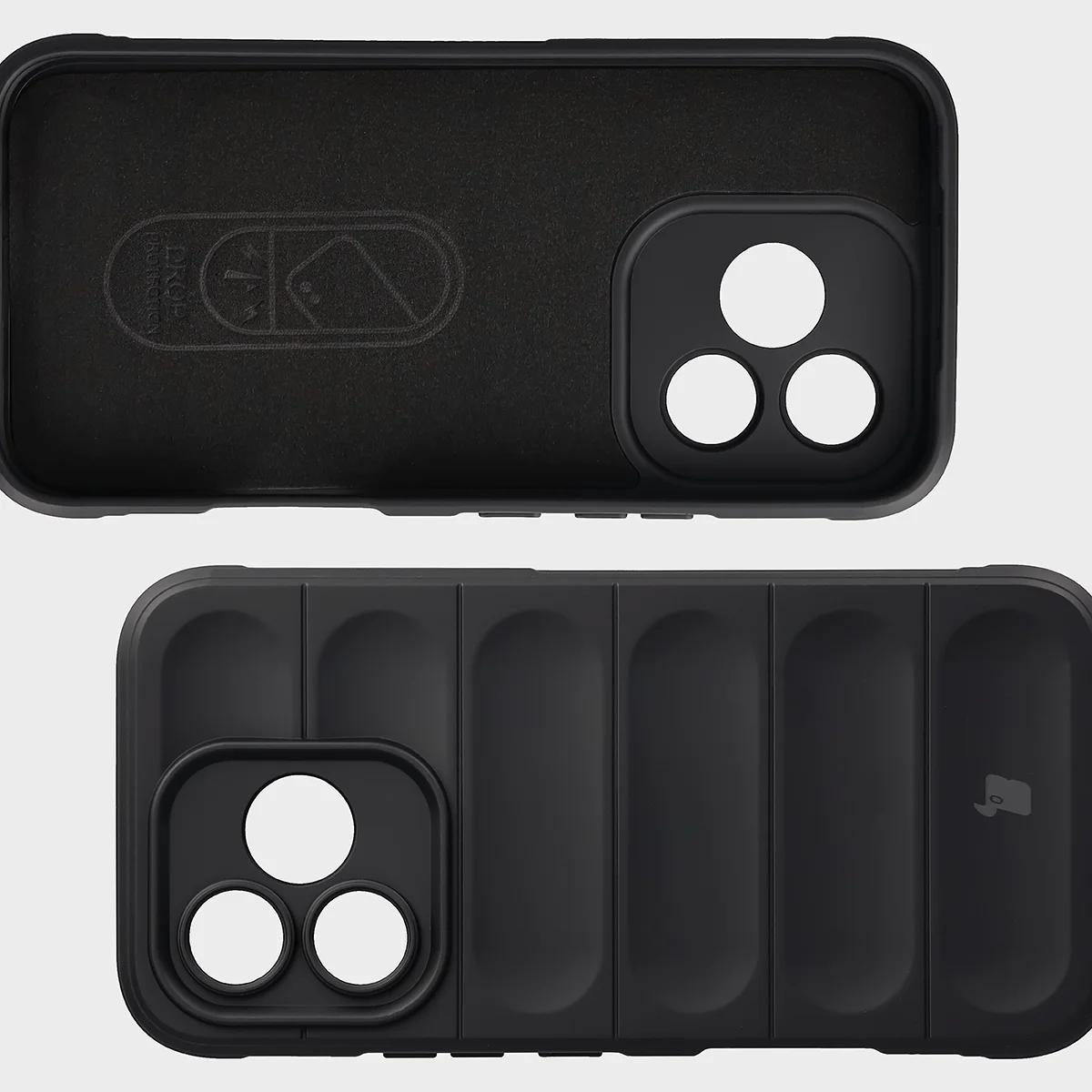 Microfiber lining, grooves on the back, and reinforced corners in the Bison Case Tur for Honor 600 Lite 5G