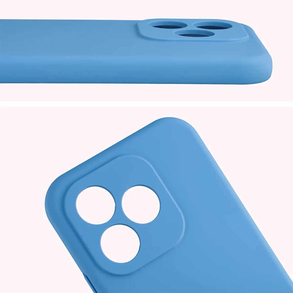 Detail na výřezy na objektivy v obalu Bizon Soft Case pro Honor 600 Lite 5G