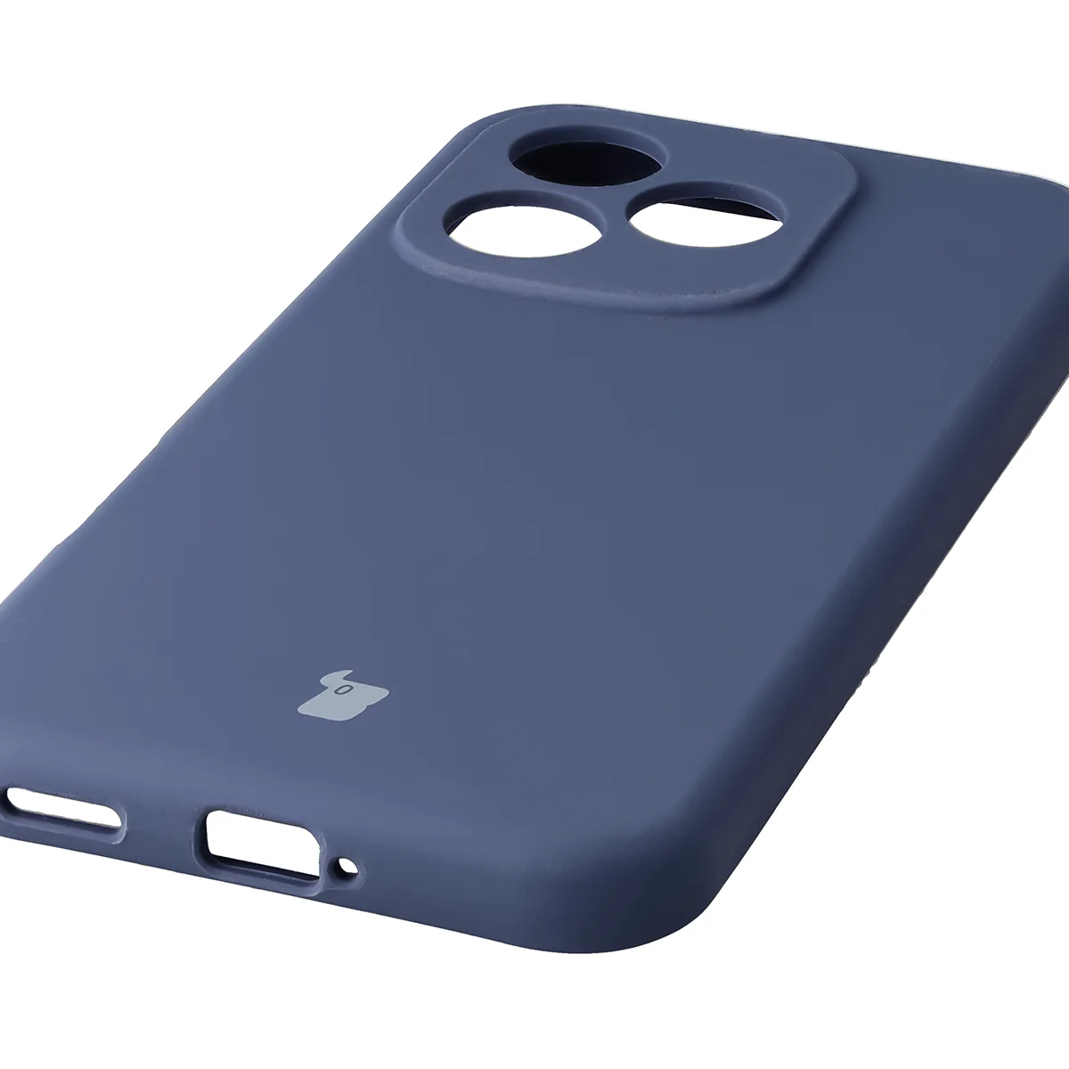 Közelkép a precíz nyílásokról és az indukciós töltési lehetőségről a Bizon Soft Case tokban az Honor 600 Lite 5G-hez
