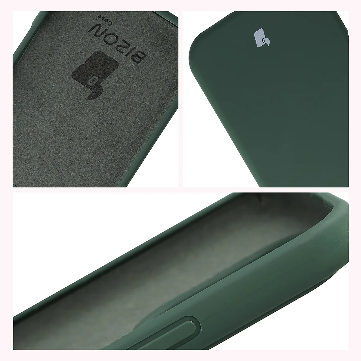 A Bizon Soft Case tok szerkezete: beépített védők, megemelt szélek és mikroszálas párnázat a Honor 600 Lite 5G-hez