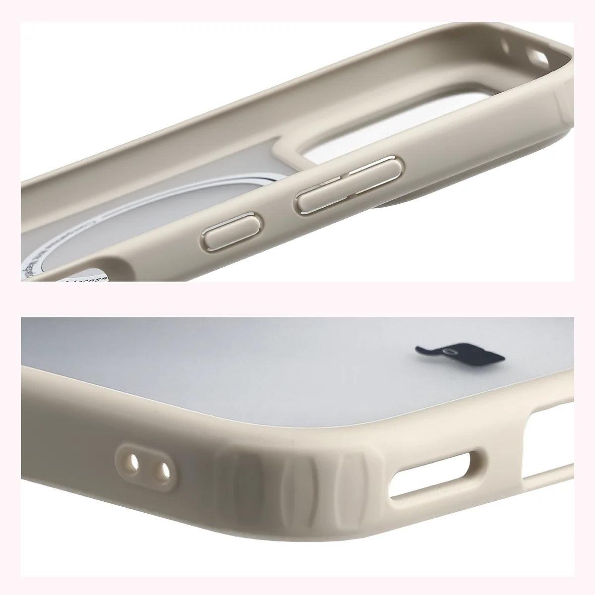Colțuri întărite și margini ridicate ale ecranului în husă Bizon Case MatteO pentru Honor 600 5G / 600 Pro 5G