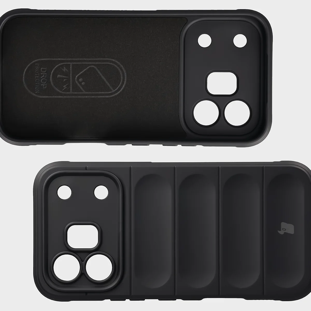 Microfiber lining, grooves on the back, and reinforced corners in the Bison Case Tur for Honor 600 5G / 600 Pro 5G