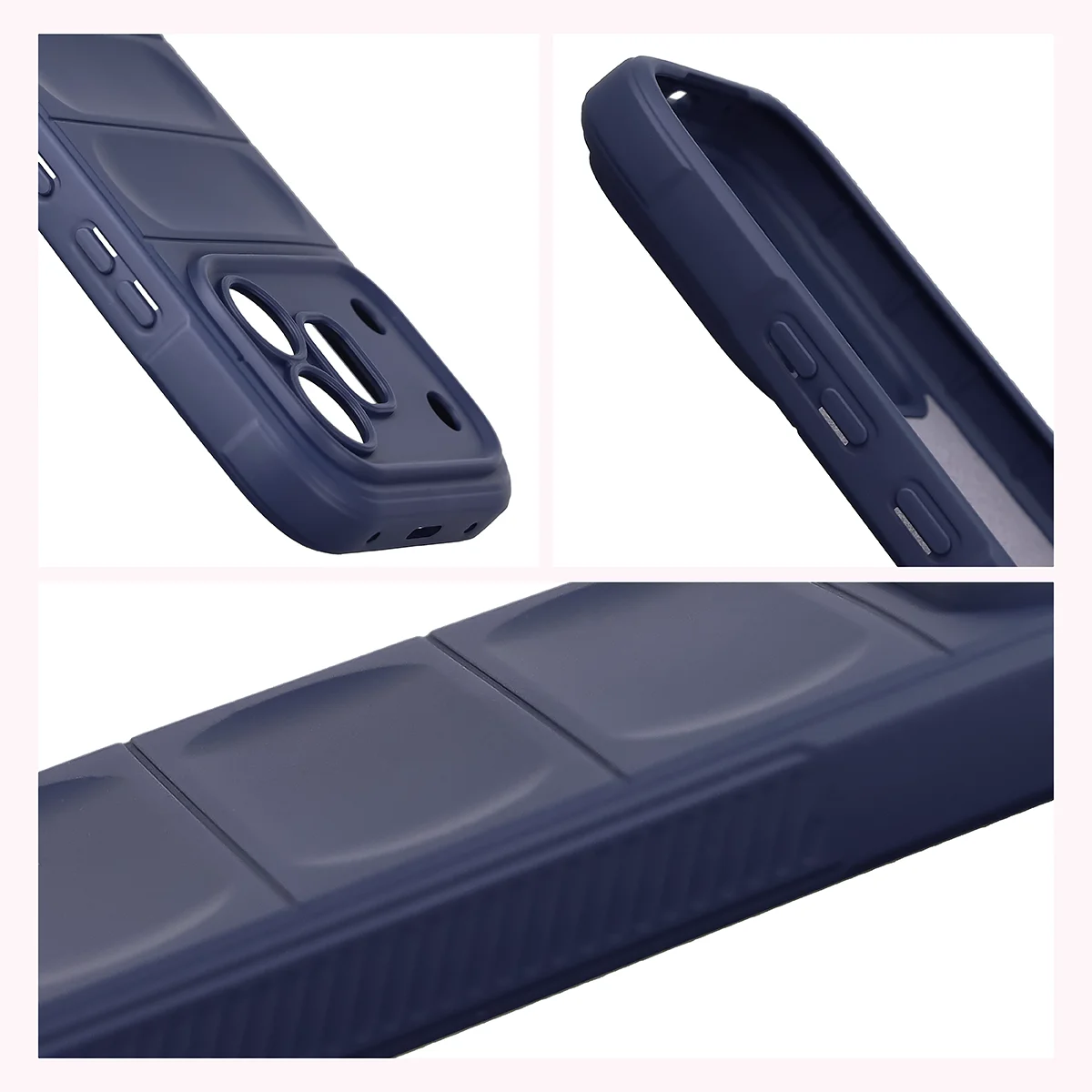 Textured sides and raised edges of the screen and camera in the Bizon Case Tur for Honor 600 5G / 600 Pro 5G