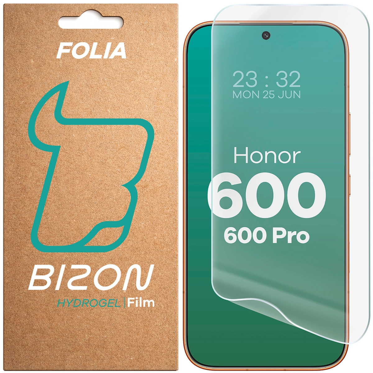 Box and hydrogel film for screen Bizon Film Hydrogel Front for Honor 600 5G / 600 Pro 5G