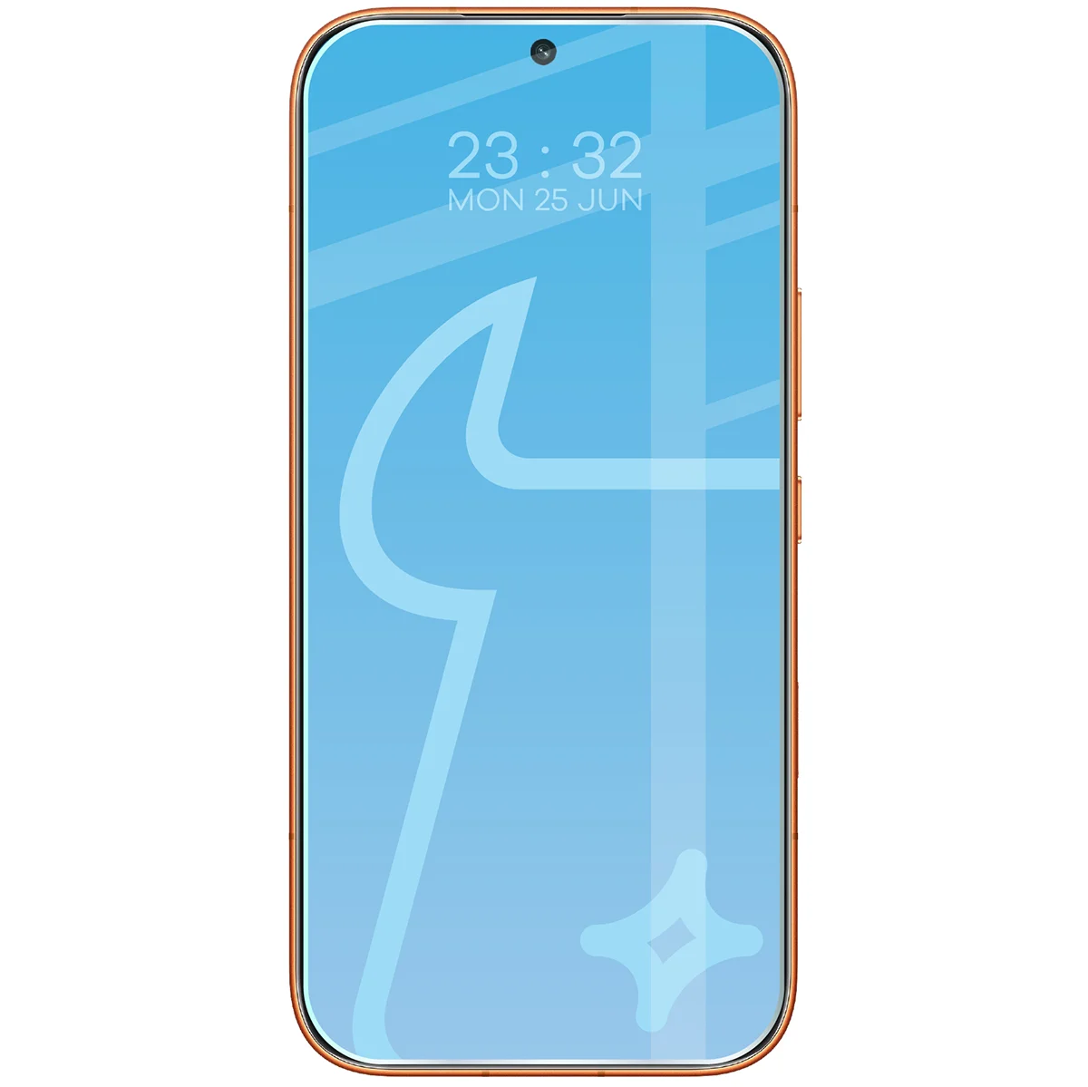 Phone with Bison Glass Clear applied for Honor 600 5G / 600 Pro 5G