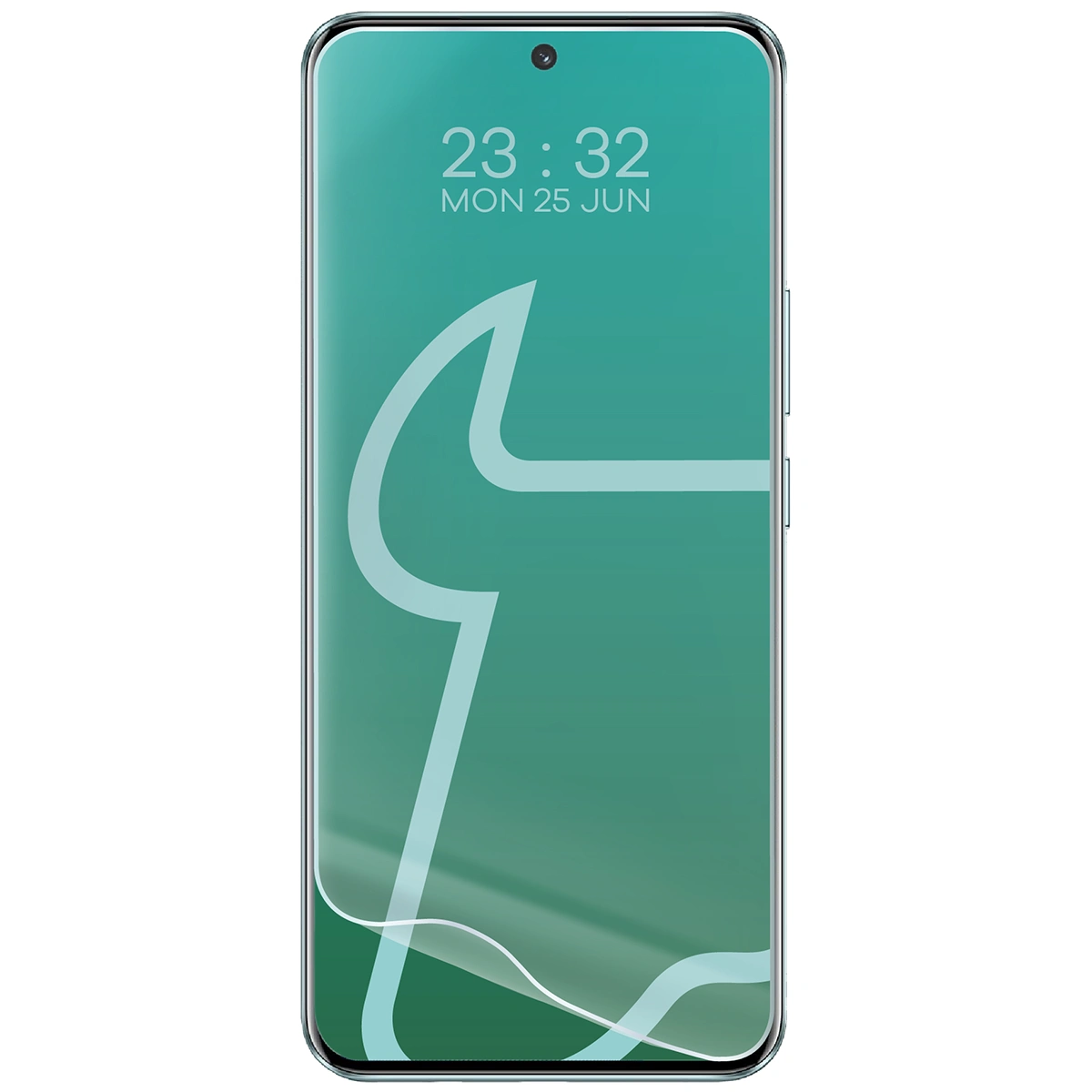 Folia hydrożelowa do Honor 90 obok telefonu