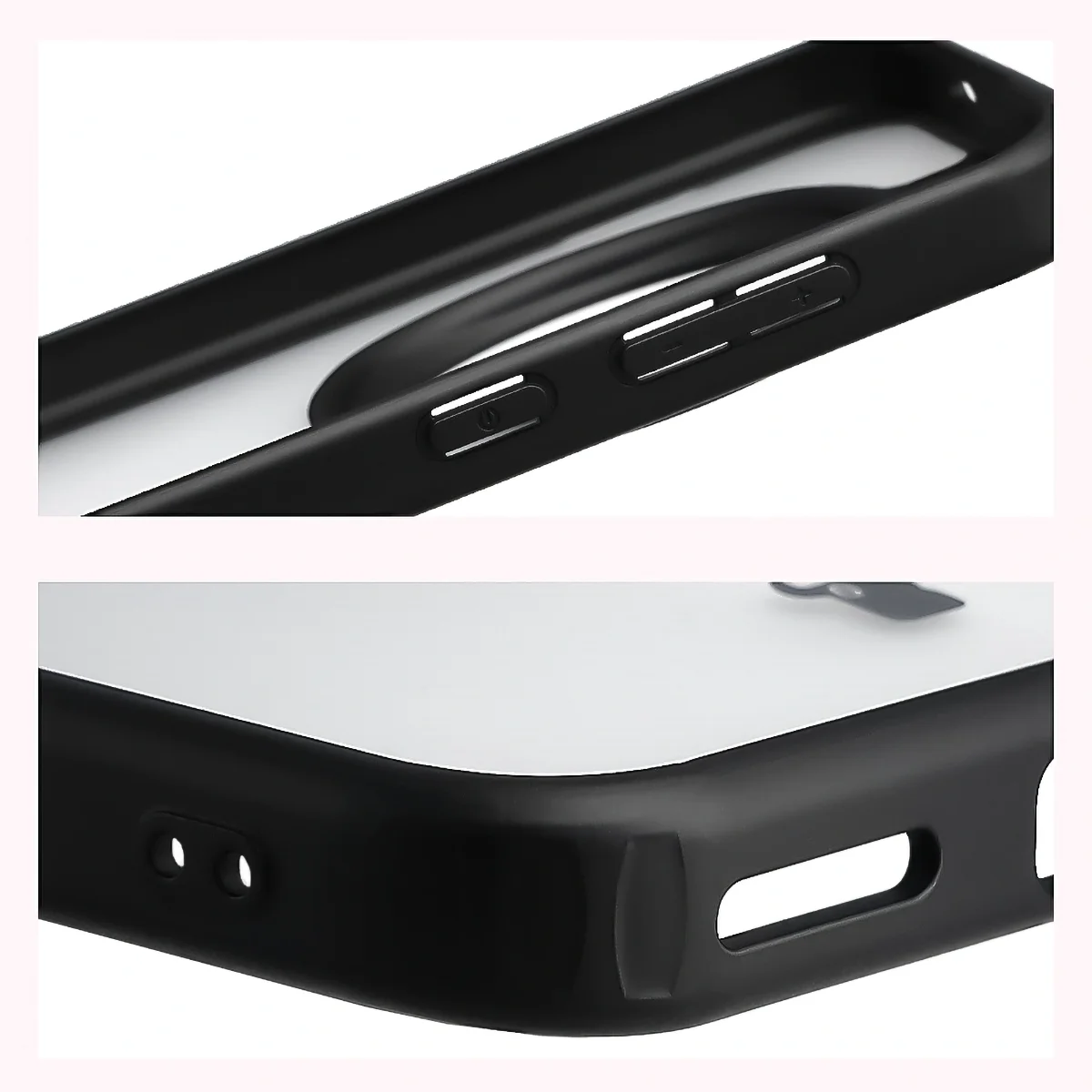 Verstärkte Ecken und erhöhte Ränder des Bildschirms in der Bizon Case Angelo Hülle