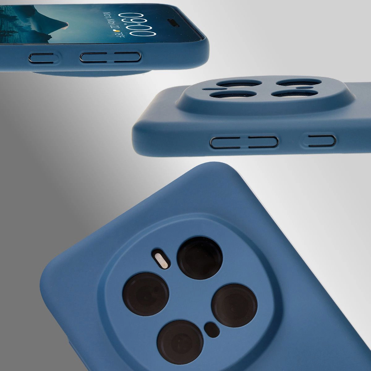 Dedizierte Ausschnitte und erhöhte Kanten für Kamera und Bildschirm in der Bizon Case Łupka Hülle